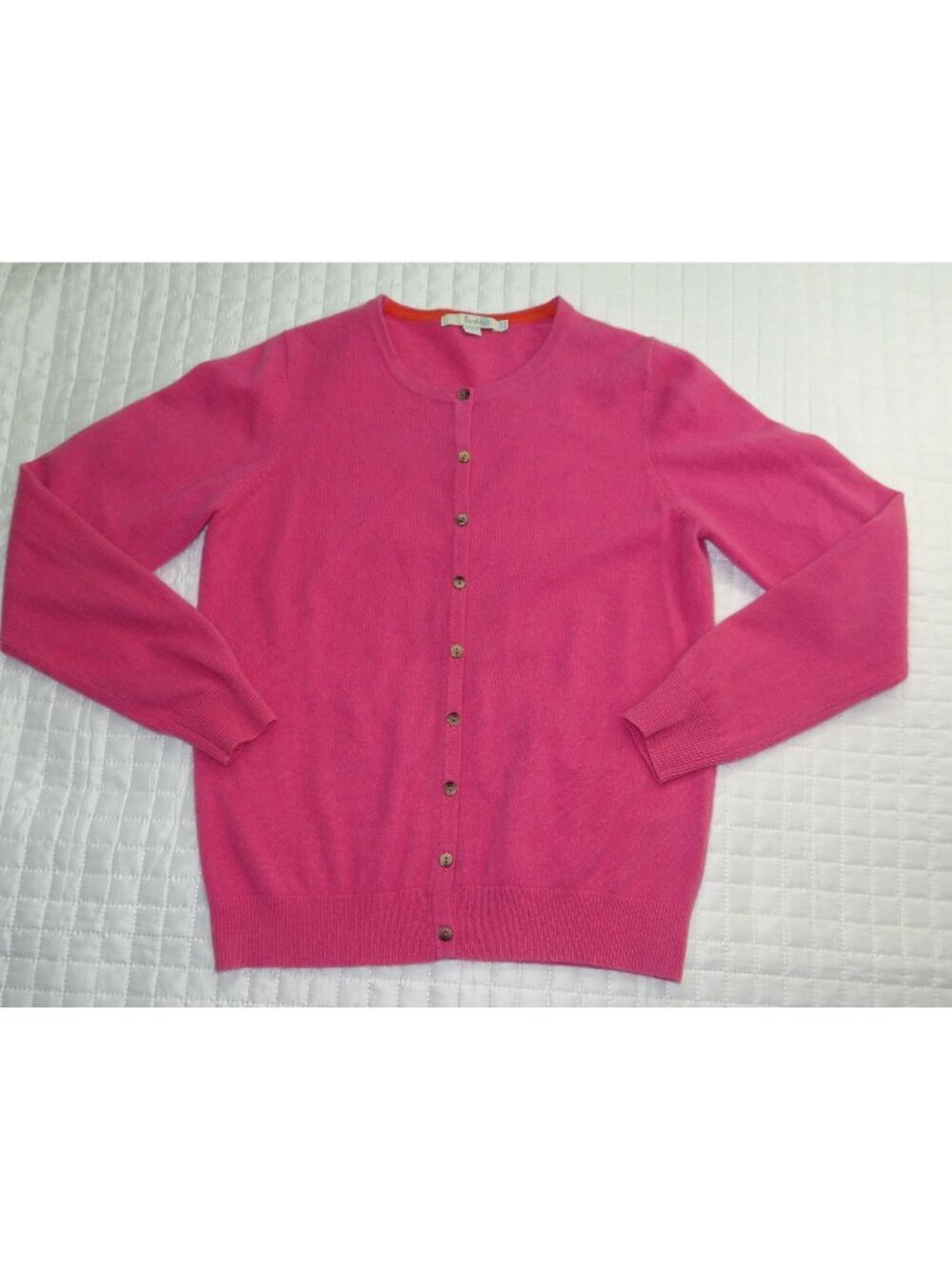 Bowden Pink Button Down Cashmere Sweater Size 10